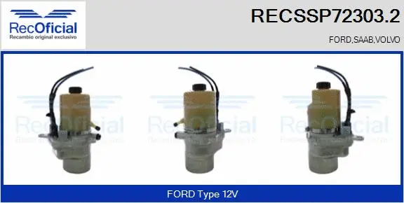 Hydraulic Pump, steering (RECSSP72303.2)