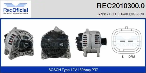 Alternator (REC2010300.0)