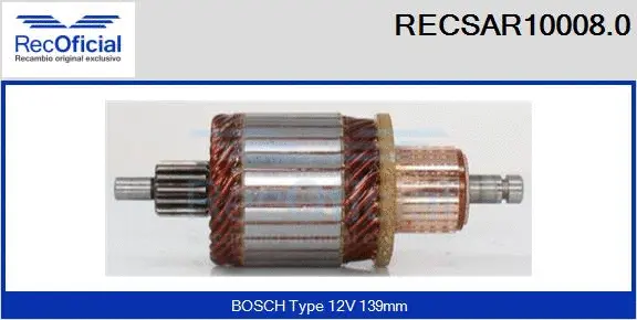 Armature, starter (RECSAR10008.0)