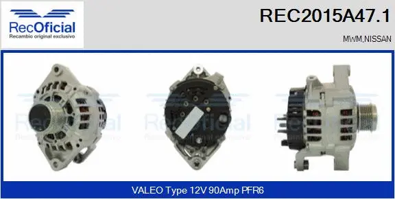 Alternator (REC2015A47.1)