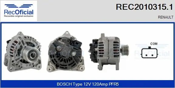 Alternator (REC2010315.1)
