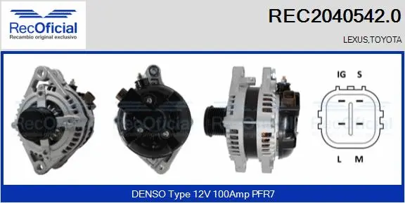 Alternator (REC2040542.0)