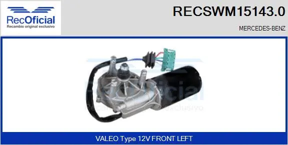 Wiper Motor (RECSWM15143.0)