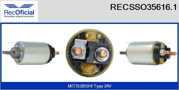 Solenoid Switch, starter (RECSSO35616.1)