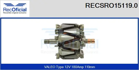 Rotor, alternator (RECSRO15119.0)