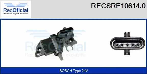 Alternator Regulator (RECSRE10614.0)