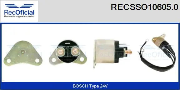 Solenoid Switch, starter (RECSSO10605.0)