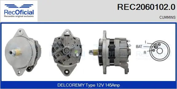 Alternator (REC2060102.0)