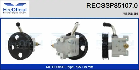 Hydraulic Pump, steering (RECSSP85107.0)