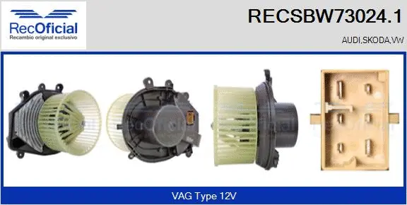 Interior Blower (RECSBW73024.1)