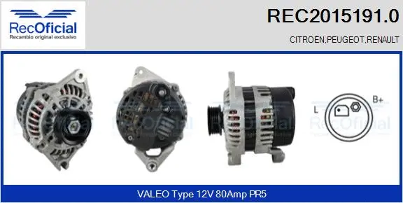 Alternator (REC2015191.0)
