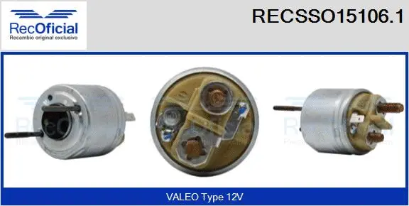 Solenoid Switch, starter (RECSSO15106.1)