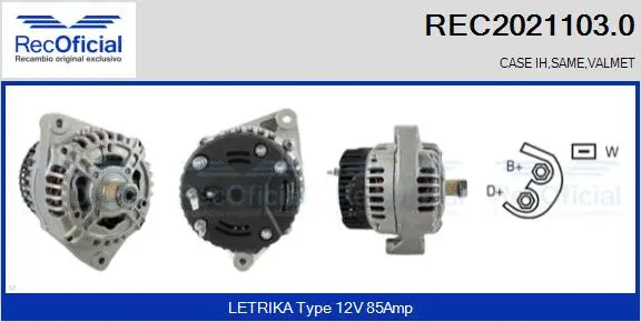 Alternator (REC2021103.0)