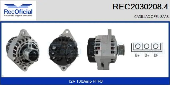 Alternator (REC2030208.4)