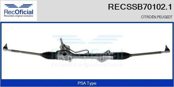 Steering Gear (RECSSB70102.1)