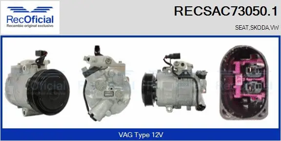 Compressor, air conditioning (RECSAC73050.1)
