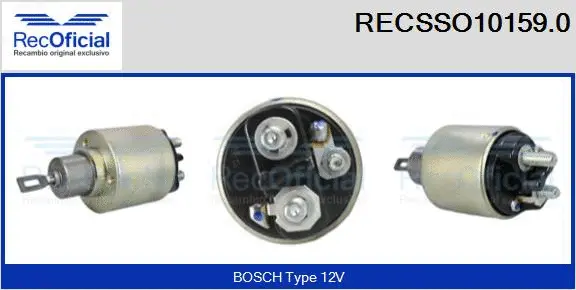 Solenoid Switch, starter (RECSSO10159.0)