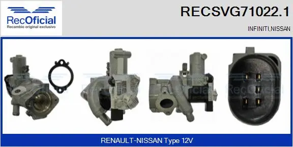 EGR Valve (RECSVG71022.1)