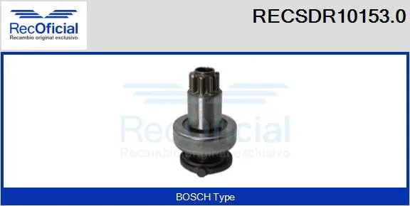Pinion, starter (RECSDR10153.0)