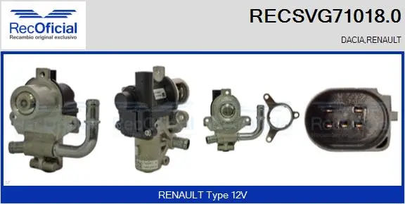 EGR Valve (RECSVG71018.0)