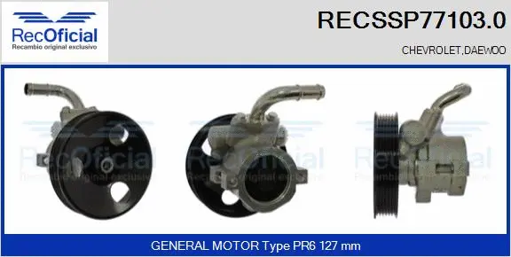 Hydraulic Pump, steering (RECSSP77103.0)