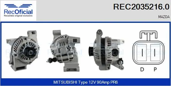 Alternator (REC2035216.0)