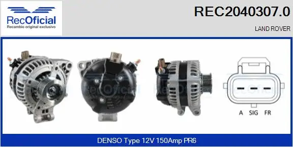 Alternator (REC2040307.0)