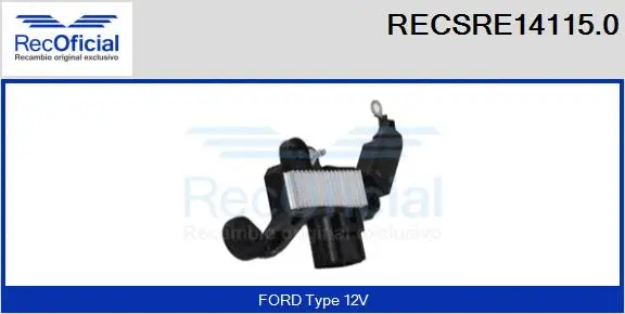 Alternator Regulator (RECSRE14115.0)