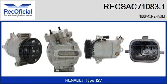 Compressor, air conditioning (RECSAC71083.1)