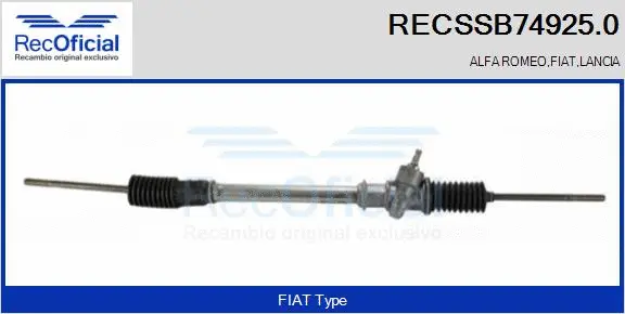 Steering Gear (RECSSB74925.0)