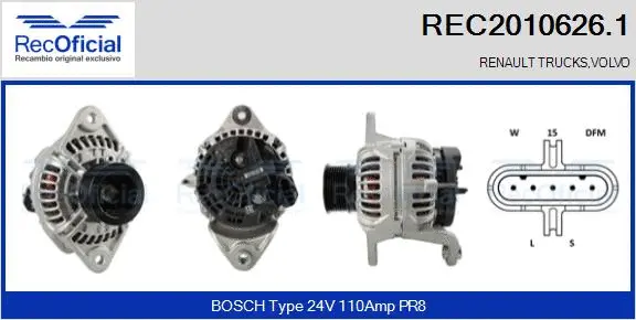 Alternator (REC2010626.1)