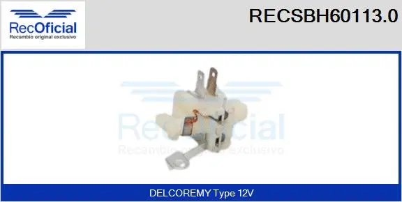 Holder, carbon brushes (RECSBH60113.0)