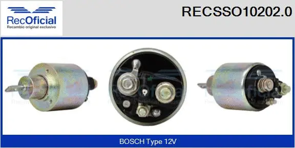 Solenoid Switch, starter (RECSSO10202.0)
