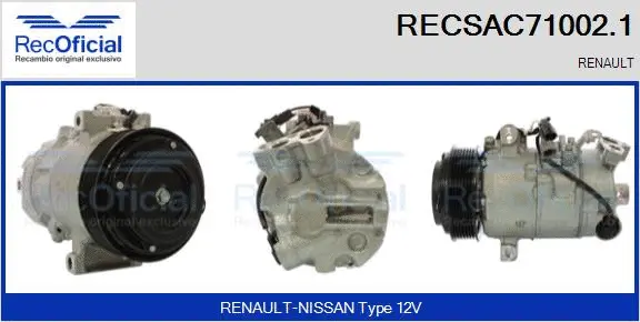 Compressor, air conditioning (RECSAC71002.1)