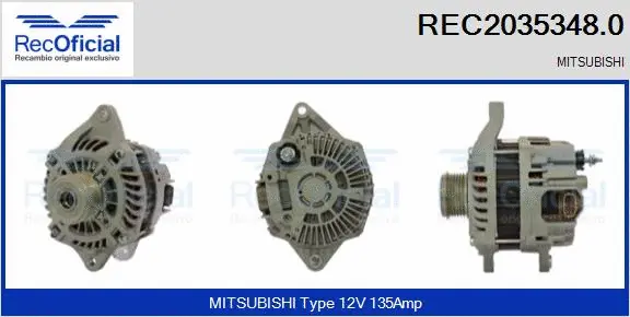 Alternator (REC2035348.0)