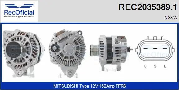 Alternator (REC2035389.1)