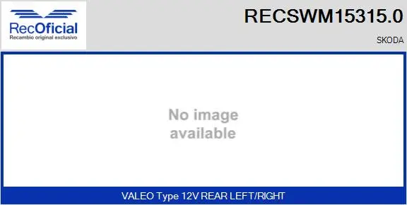 Wiper Motor (RECSWM15315.0)