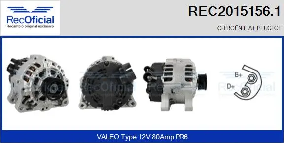 Alternator (REC2015156.1)