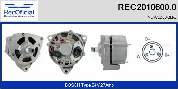 Alternator (REC2010600.0)