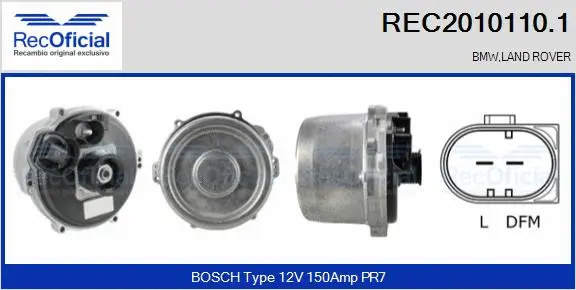 Alternator (REC2010110.1)