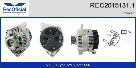 Alternator (REC2015131.1)
