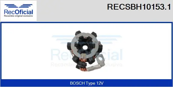 Holder, carbon brushes (RECSBH10153.1)