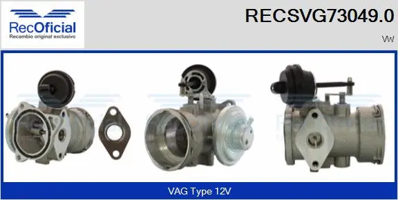 EGR Valve (RECSVG73049.0)