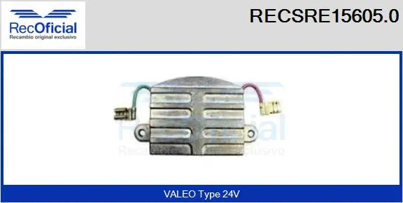 Alternator Regulator (RECSRE15605.0)
