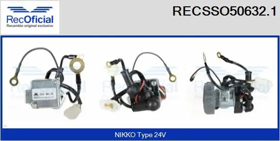 Solenoid Switch, starter (RECSSO50632.1)