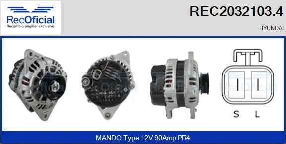 Alternator (REC2032103.4)