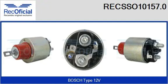 Solenoid Switch, starter (RECSSO10157.0)