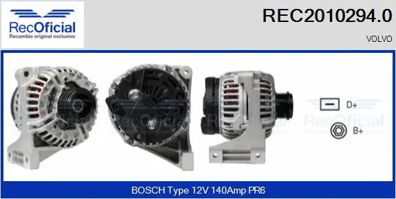 Alternator (REC2010294.0)