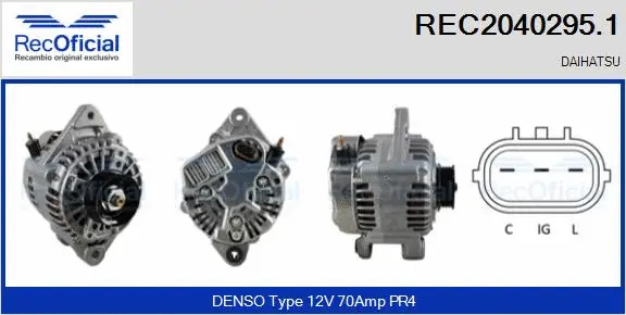 Alternator (REC2040295.1)