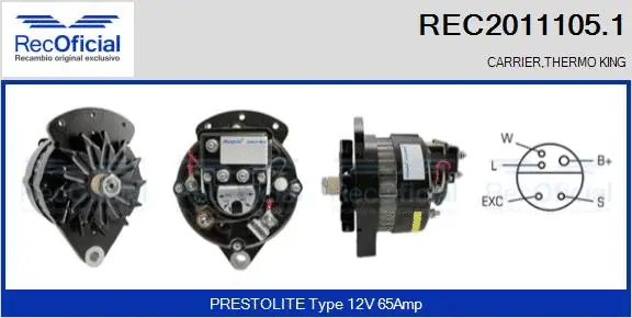 Alternator (REC2011105.1)